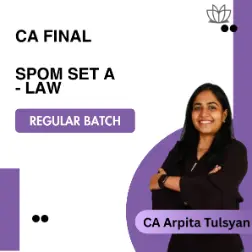CA Final SPOM SET A - LAW (BASIC ENGLISH) Regular …
